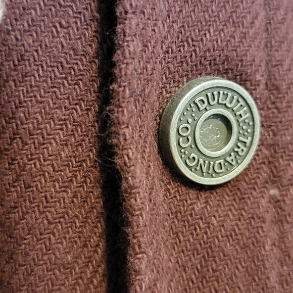 Men's Duluth Trading Co. Fleece Lined Relaxed-Fit Deep Brown Plaid Shirt Jac - M - Picture 11 of 12